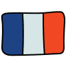 pictogramme d'un drapeau français illustrant la provenance made in France de nos tiny house, studio de jardin et extension maison